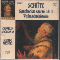 CDs de Música: HEINRICH SCHÜTZ: CAPPELLA AUGUSTANA, SYMPHONIAE I & II WEIHNACHTSHISTORIE 5 CDS NUEVO PRECINTADO