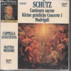 CDs de Música: HEINRICH SCHÜTZ: CANTIONES SACRAE - KLEINE GEISTLICHE CONCERTE I - MADRIGALI 5 CDS NUEVO PRECINTADO