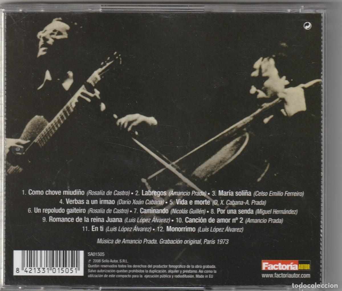 CDs de m&uacute;sica: AMANCIO PRADA - VIDA E MORTE (CD FACTORIA AUTOR 2008) - Foto 2