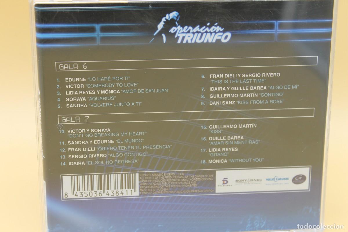 CDs de m&uacute;sica: CD OPERACION TRIUNFO GALAS 6-7 - Foto 3