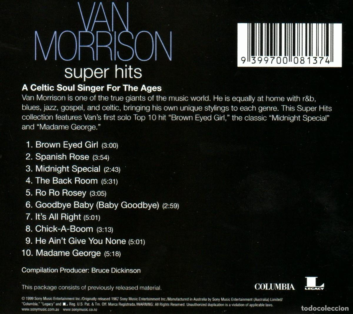 CDs de m&uacute;sica: �R6690 - VAN MORRISON. SUPER HITS. RECOPILATORIO. CD. - Foto 2