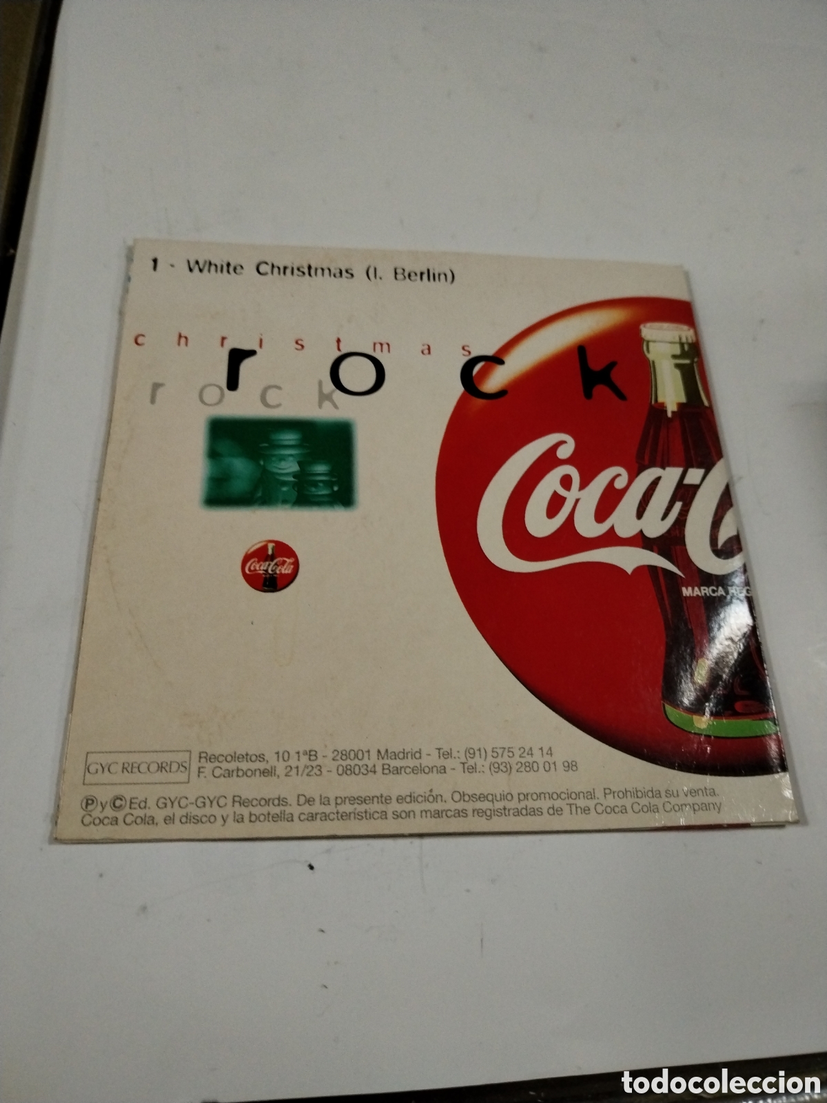 CDs de m&uacute;sica: CHRISTMAS ROCK. COCA COLA. CD - Foto 2