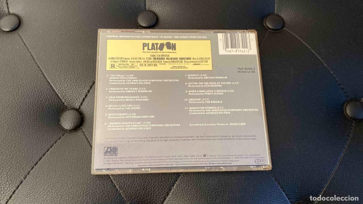 CDs de m&uacute;sica: CD. Banda sonora. Platoon - Foto 2