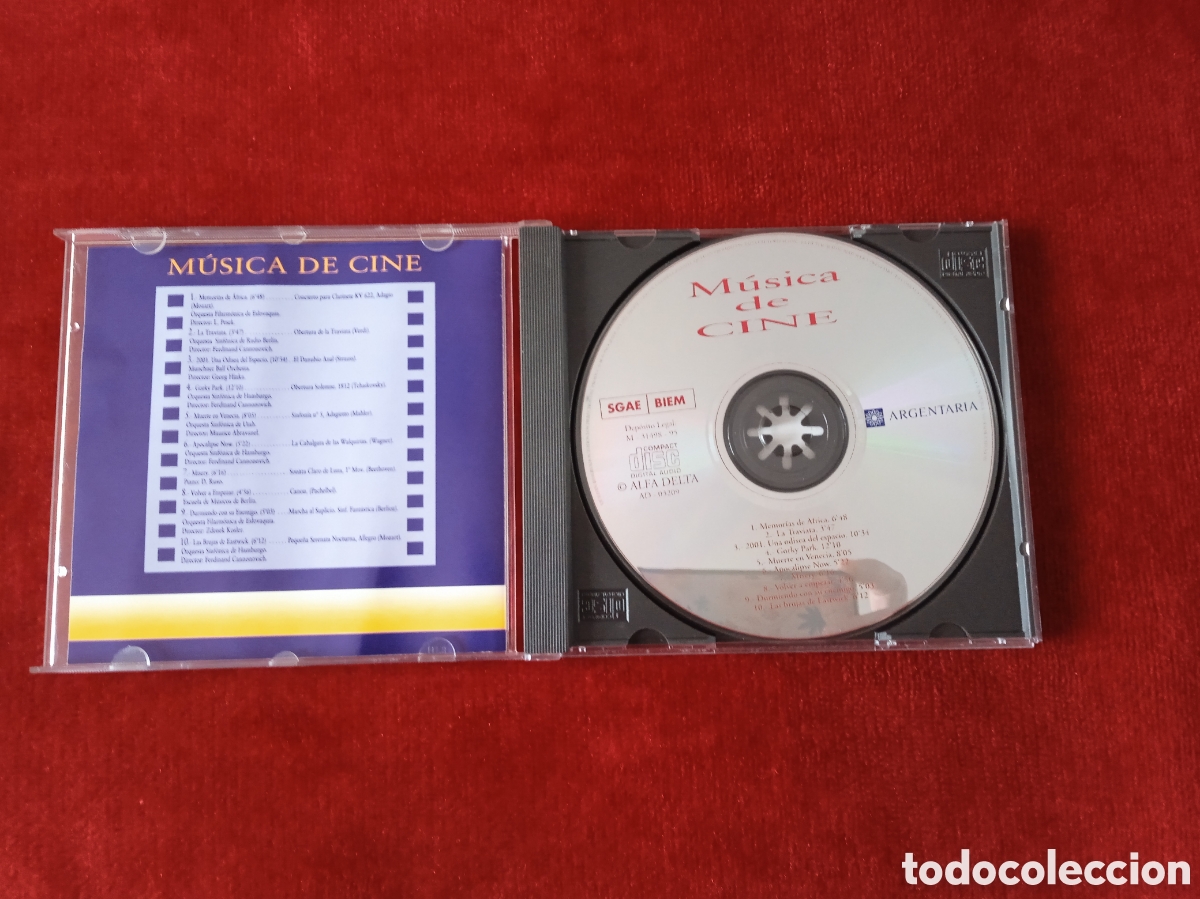 CDs de m&uacute;sica: M&uacute;sica de Cine .Argentaria. - Foto 2