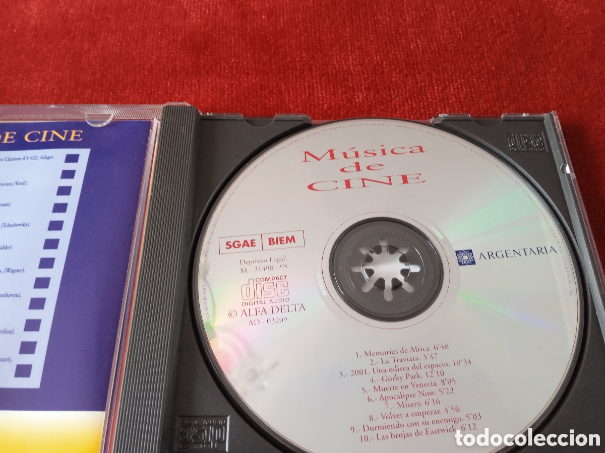 CDs de m&uacute;sica: M&uacute;sica de Cine .Argentaria. - Foto 3