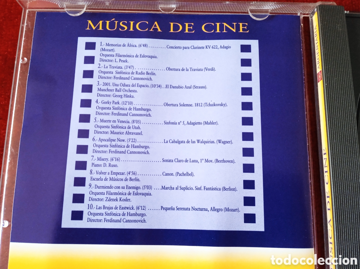 CDs de m&uacute;sica: M&uacute;sica de Cine .Argentaria. - Foto 4