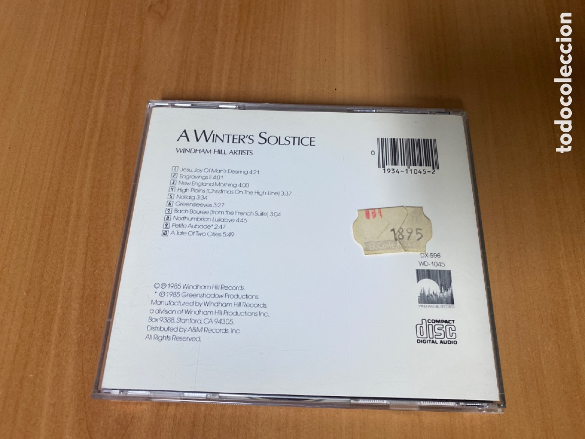 CDs de m&uacute;sica: A Winter&rsquo;s Solstice - Windham Hill Artists - Foto 2
