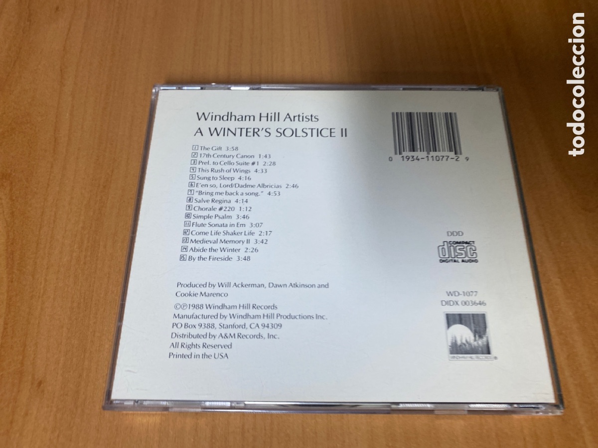 CDs de m&uacute;sica: A Winter&rsquo;s Solstice II - Windham Hill Artists - Foto 2