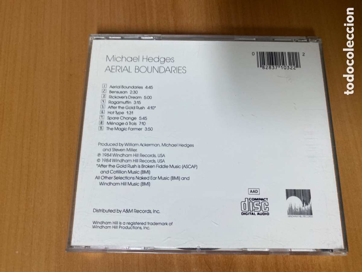 CDs de m&uacute;sica: Michael Hedges - Aerial Boundaries - Foto 2