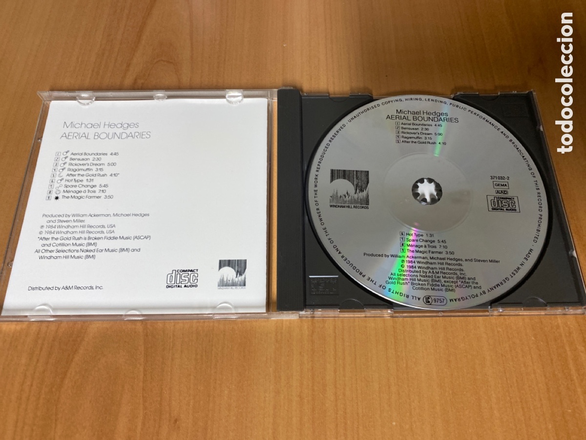 CDs de m&uacute;sica: Michael Hedges - Aerial Boundaries - Foto 3