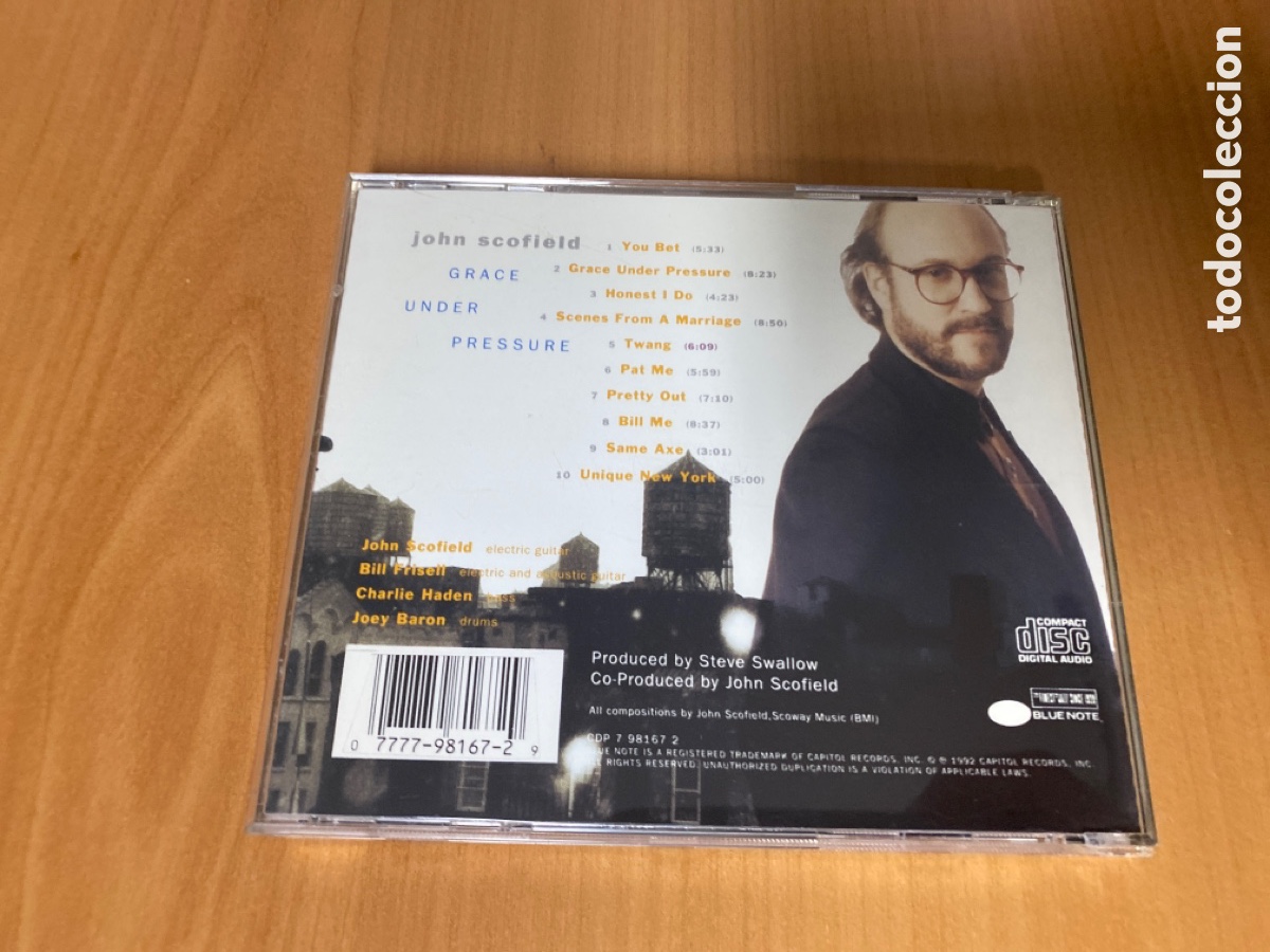 CDs de m&uacute;sica: John Scofield - Grace Under Pressure - Foto 2