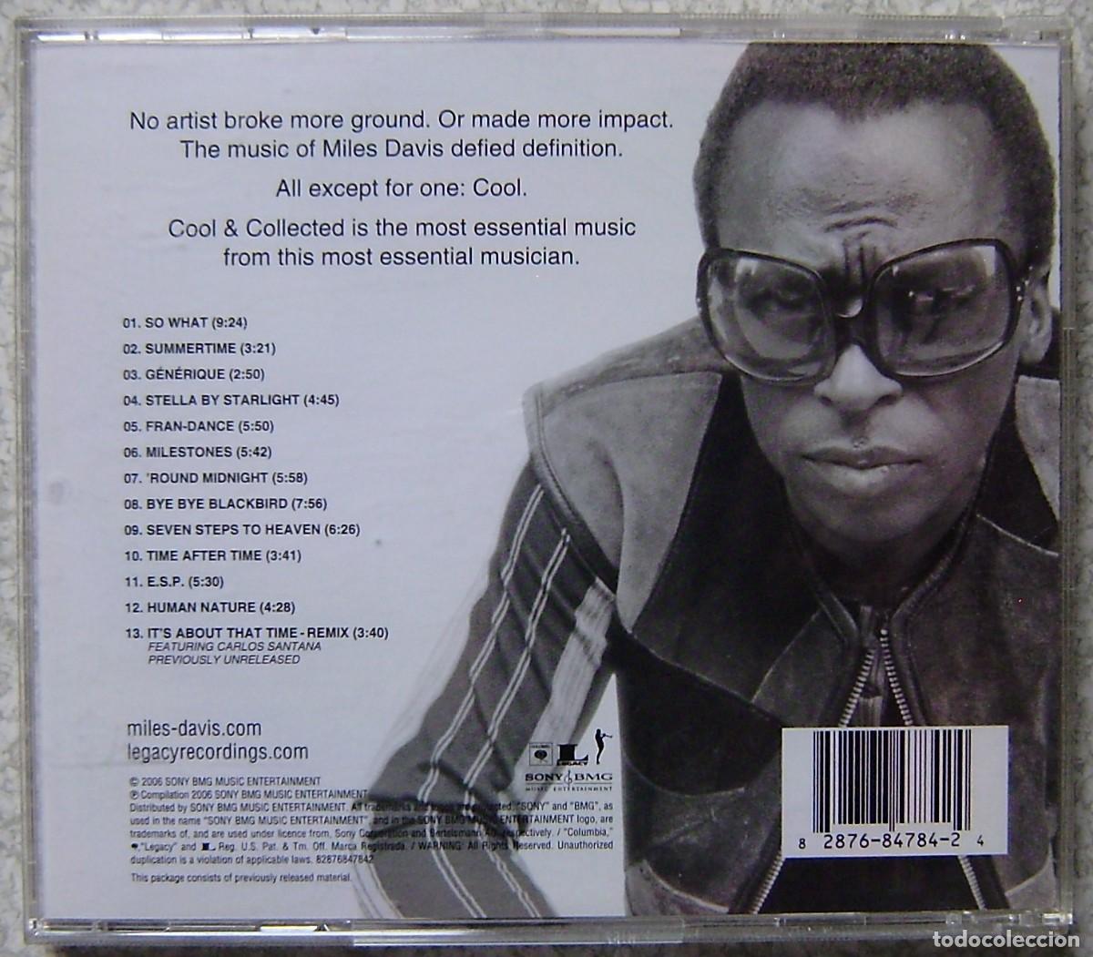 CDs de m&uacute;sica: MILES DAVIS.COOL & COLLECTED - Foto 2