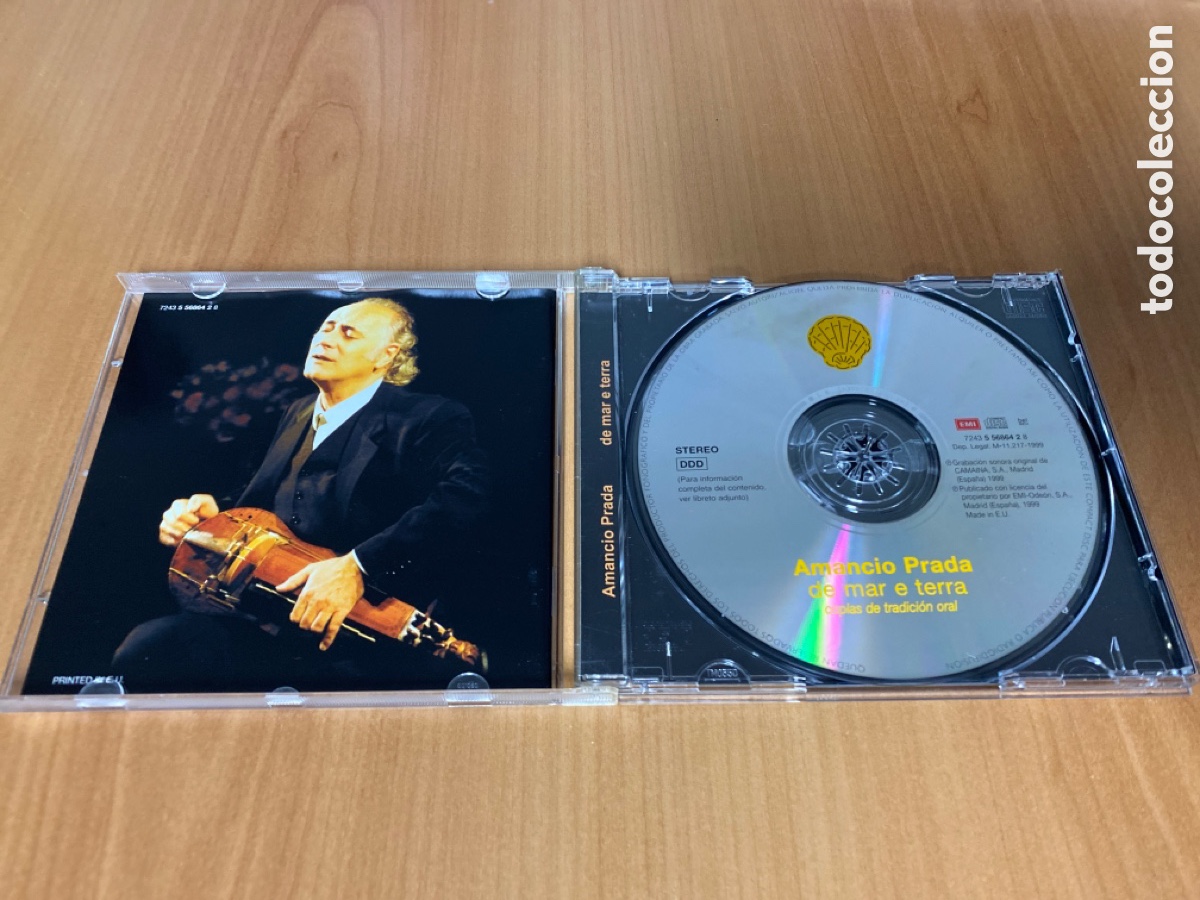 CDs de m&uacute;sica: Amancio Prada - De Mar e Terra (coplas de tradici&oacute;n oral) - Foto 3