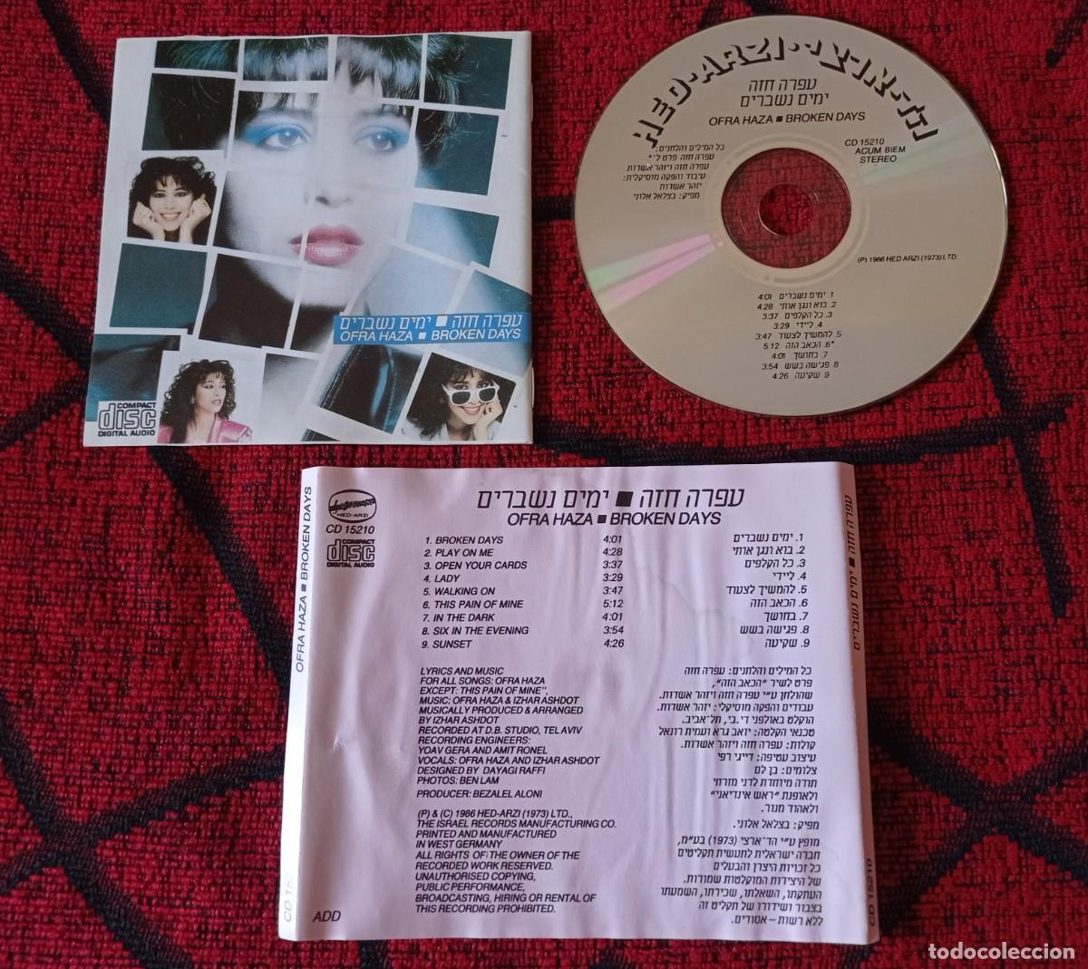 CDs de m&uacute;sica: OFRA HAZA ** Broken Days - ימים נשברים ** CD ORIGINAL 1986 - Foto 1