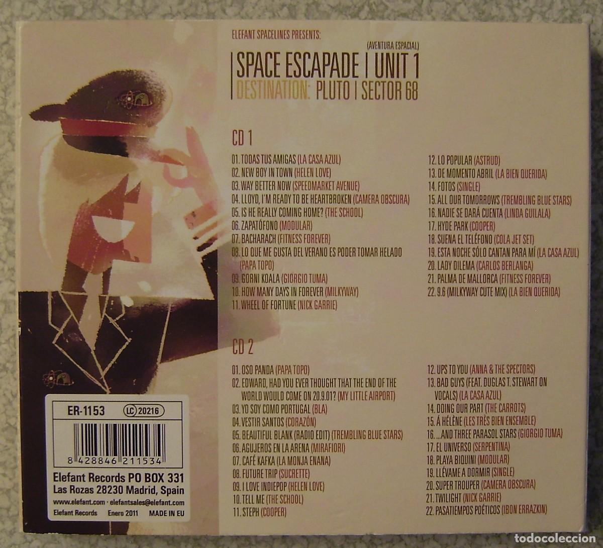 CDs de m&uacute;sica: ESPACE ESCAPADE.DESTINATION PLUTO SECTOR 68...DOBLE CD - Foto 2