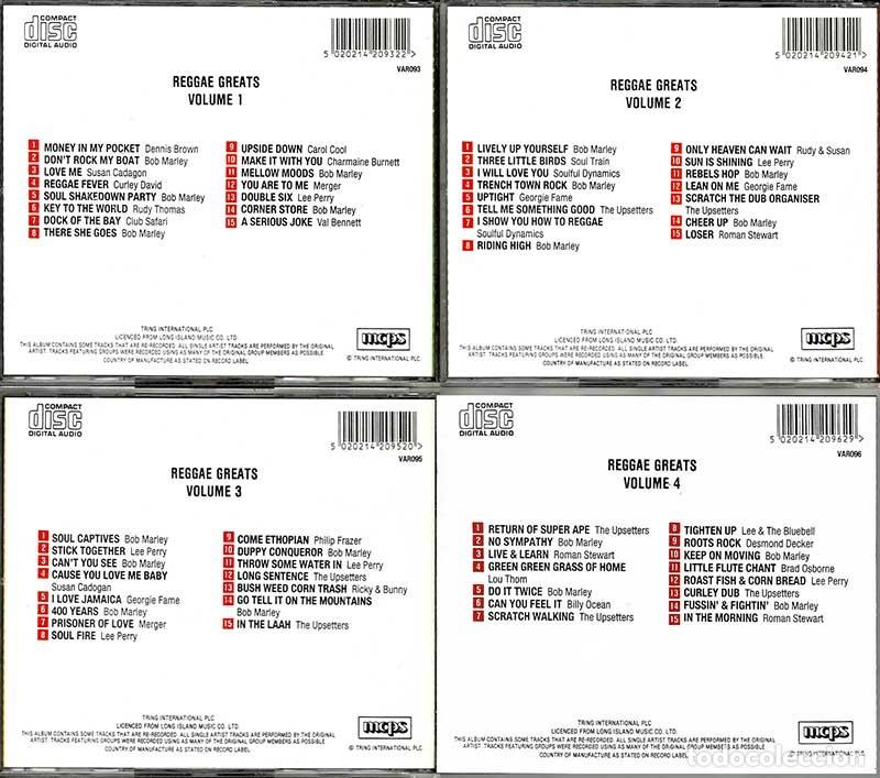 CDs de m&uacute;sica: Reggae Greats. 4 x CD - Foto 2
