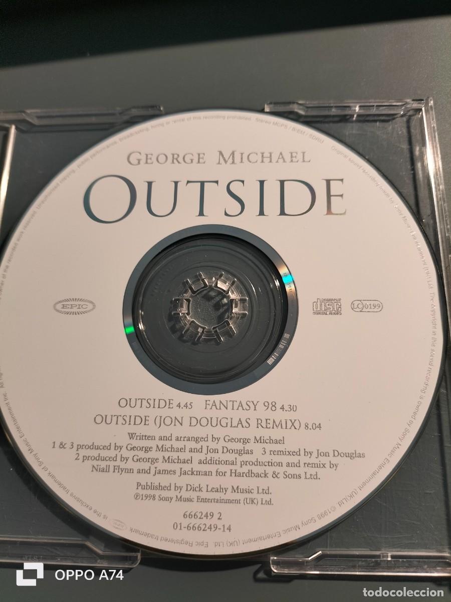 CDs de m&uacute;sica: RAR SINGLE CD. GEORGE MICHAEL. OUTSIDE. STICKER - Foto 2