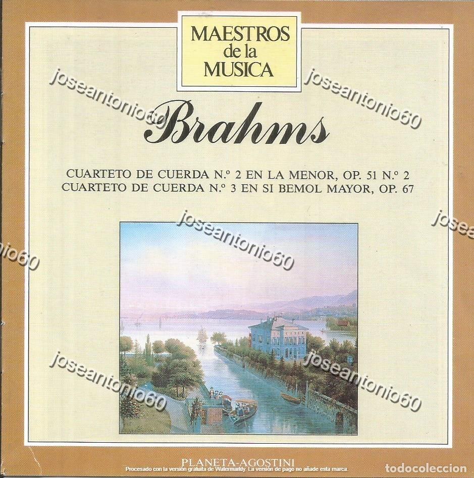 CDs de m&uacute;sica: CUARTETO DE CUERDA N.&ordm; 2 EN LA MENOR&hellip; CD. II-23 - BRAHMS - Foto 1