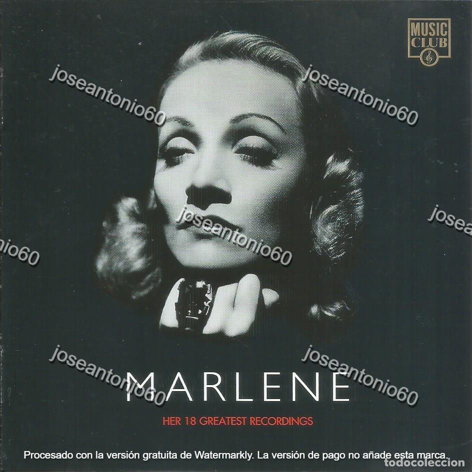 CDs de m&uacute;sica: CD. Marlene - MARLENE DIETRICH - Foto 1
