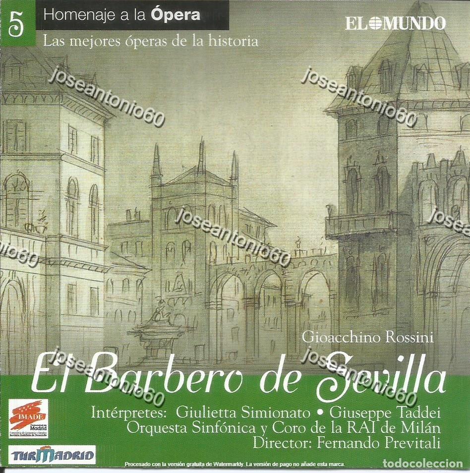 CD de M&uacute;sica: CD. Las mejores operas de la historia.El Barbero de Sevilla - Orquesta sinf&oacute;nica y coro de la RAI,