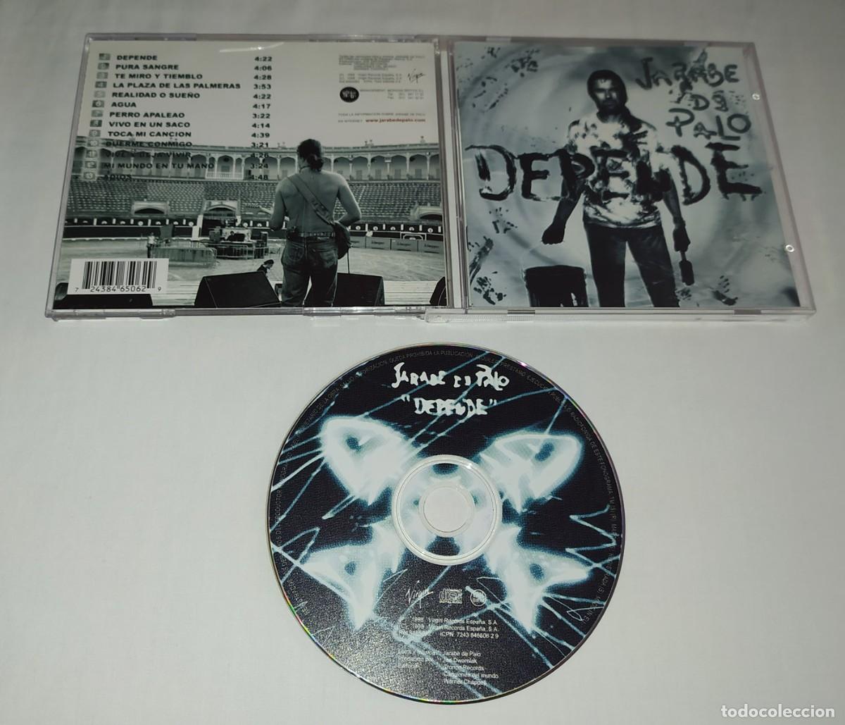 CDs de m&uacute;sica: CD JARABE DE PALO - DEPENDE - Foto 2