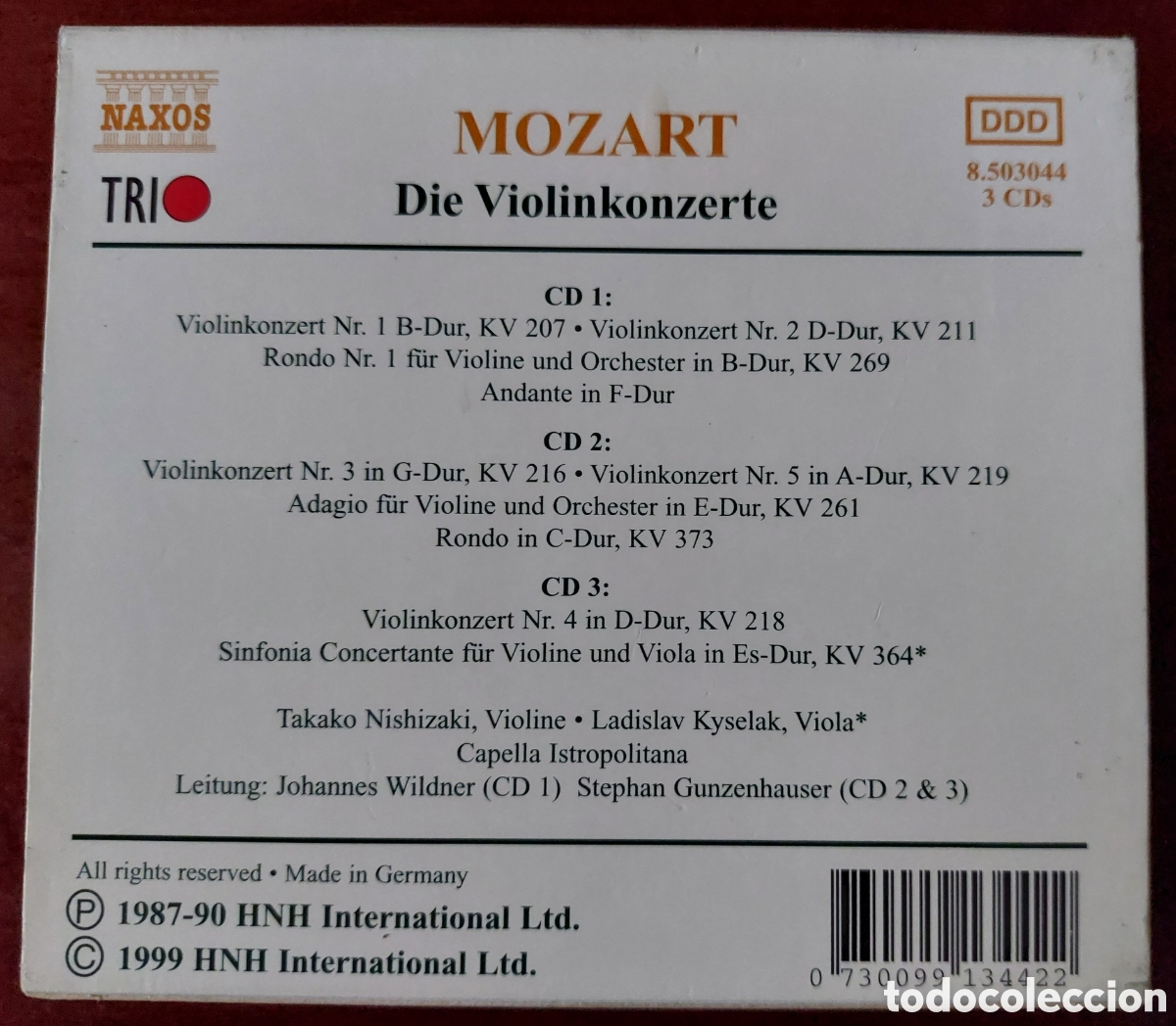 CDs de m&uacute;sica: Mozart Die Violinkonzerte. - Foto 2