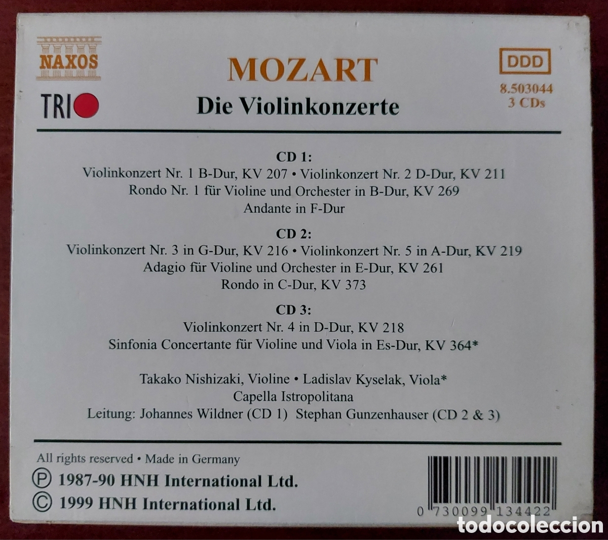 CDs de m&uacute;sica: Mozart Die Violinkonzerte. - Foto 4