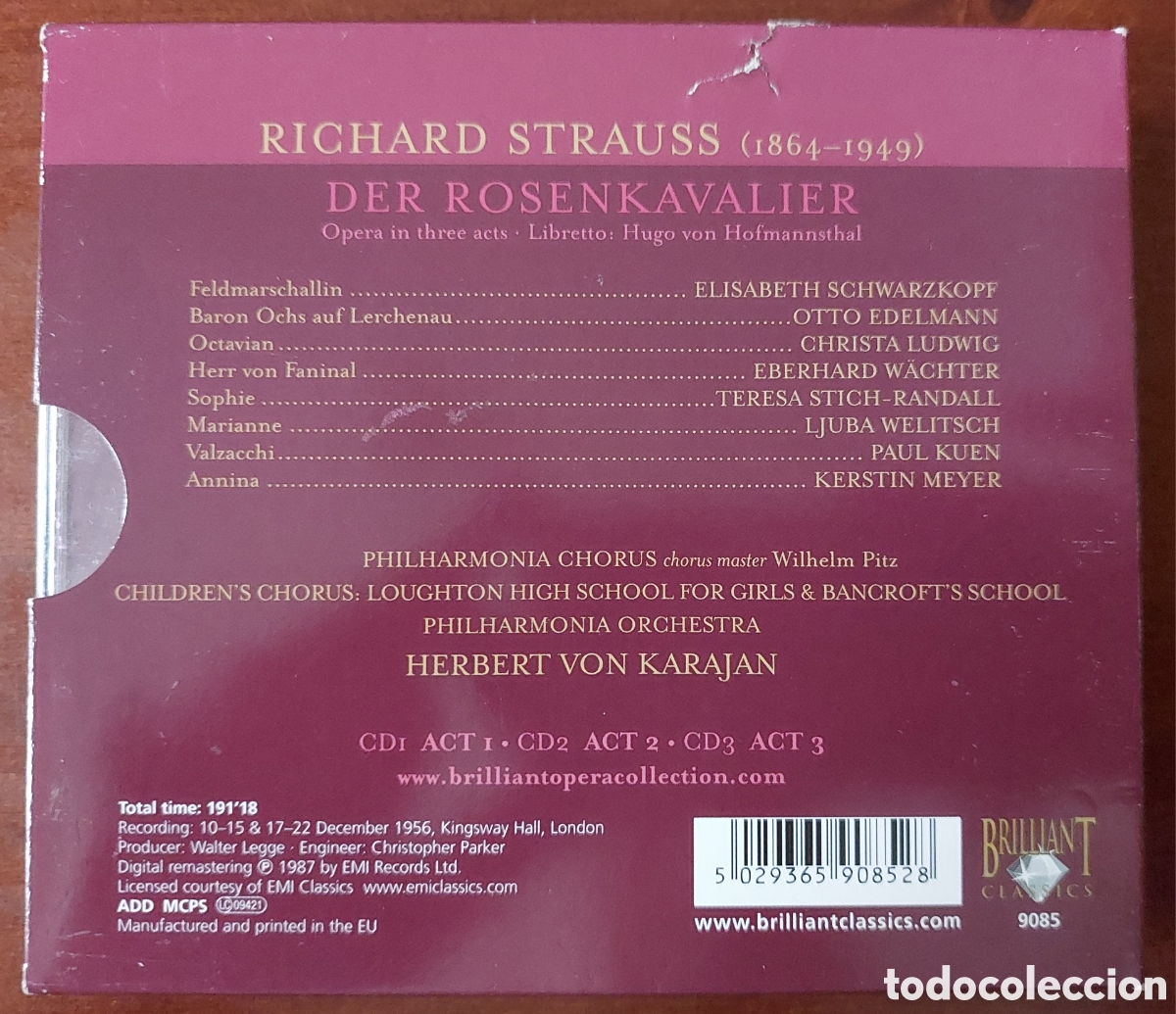 CDs de m&uacute;sica: Richard Strauss Der Rosenkavalier - Foto 2