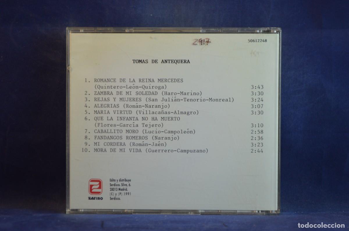 CDs de m&uacute;sica: TOM&Aacute;S DE ANTEQUERA - TOM&Aacute;S DE ANTEQUERA - CD - Foto 2
