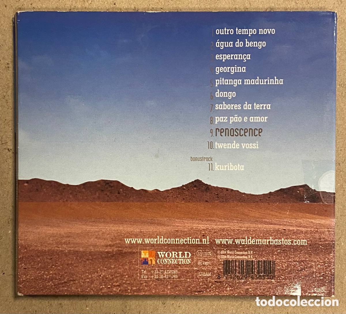 CDs de m&uacute;sica: CD DIGIPACK. WALDEMAR SANTOS &ldquo;RENASCENCE&rdquo; (WORLD CONNECTION 2004). - Foto 2