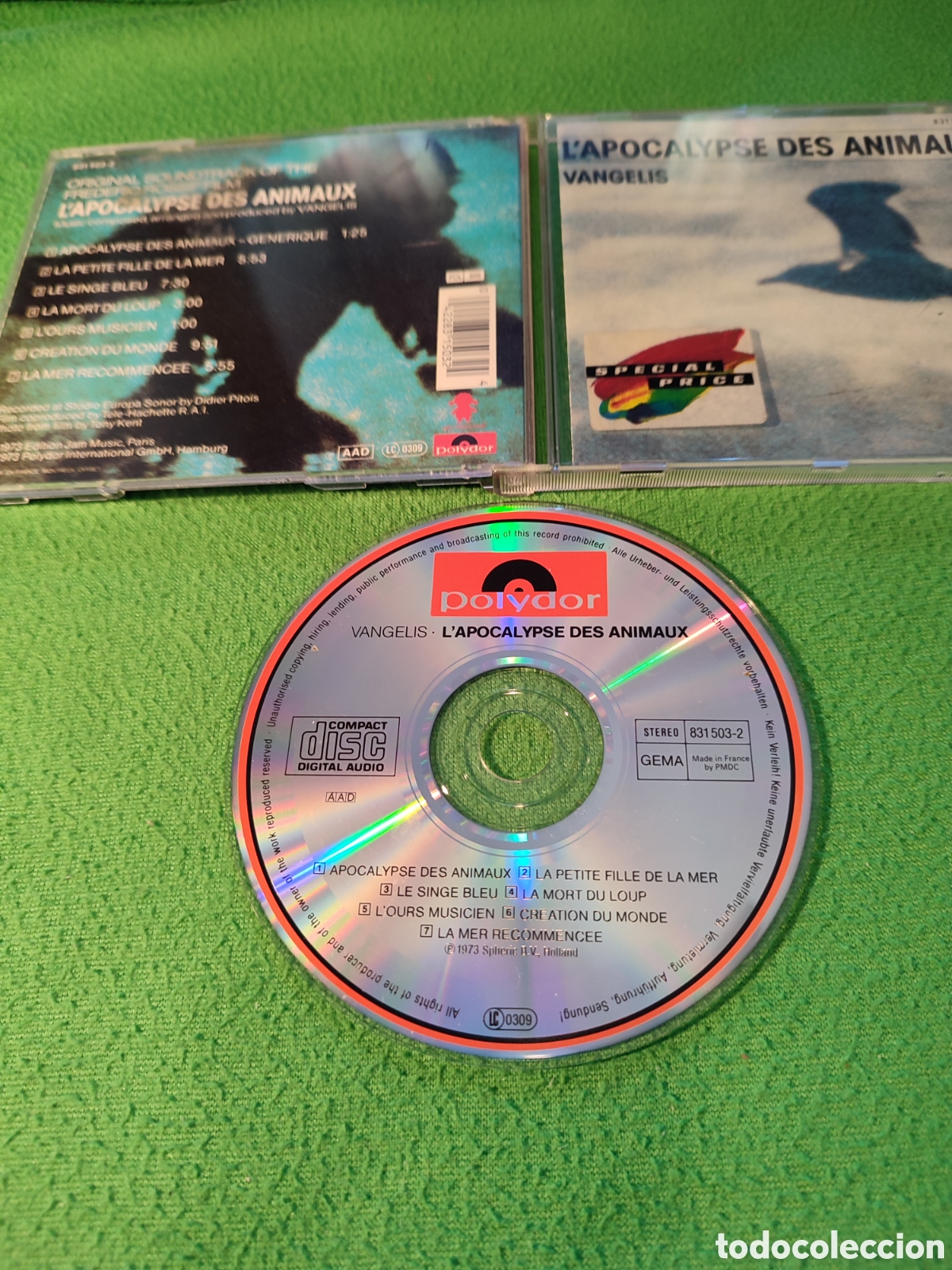 CDs de m&uacute;sica: Vangelis - Lapocalypse des animaux - Foto 2