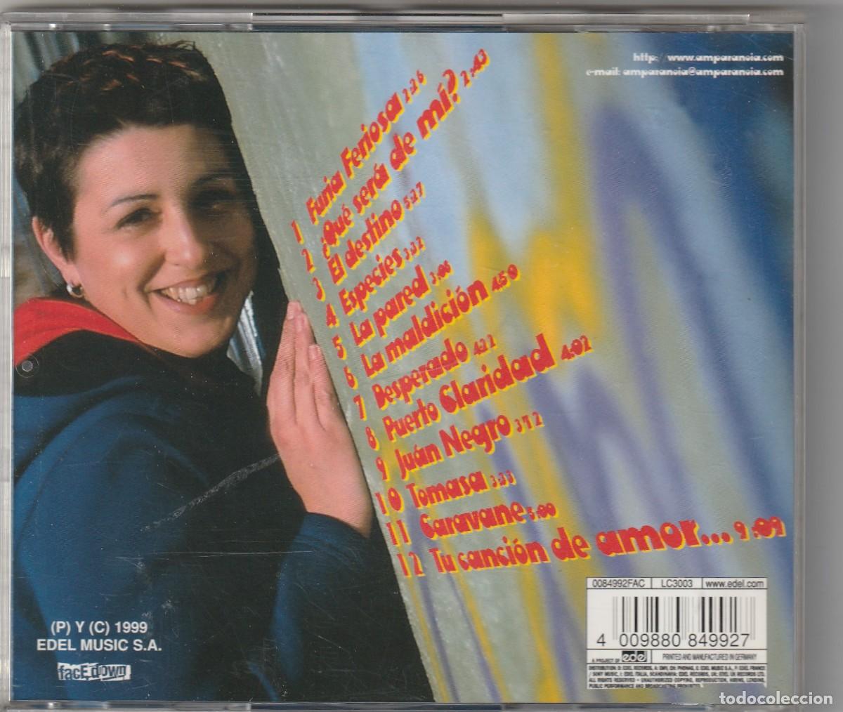 CDs de m&uacute;sica: AMPARANOIA - FERIA FURIOSA (CD EDEL 1999) - Foto 2