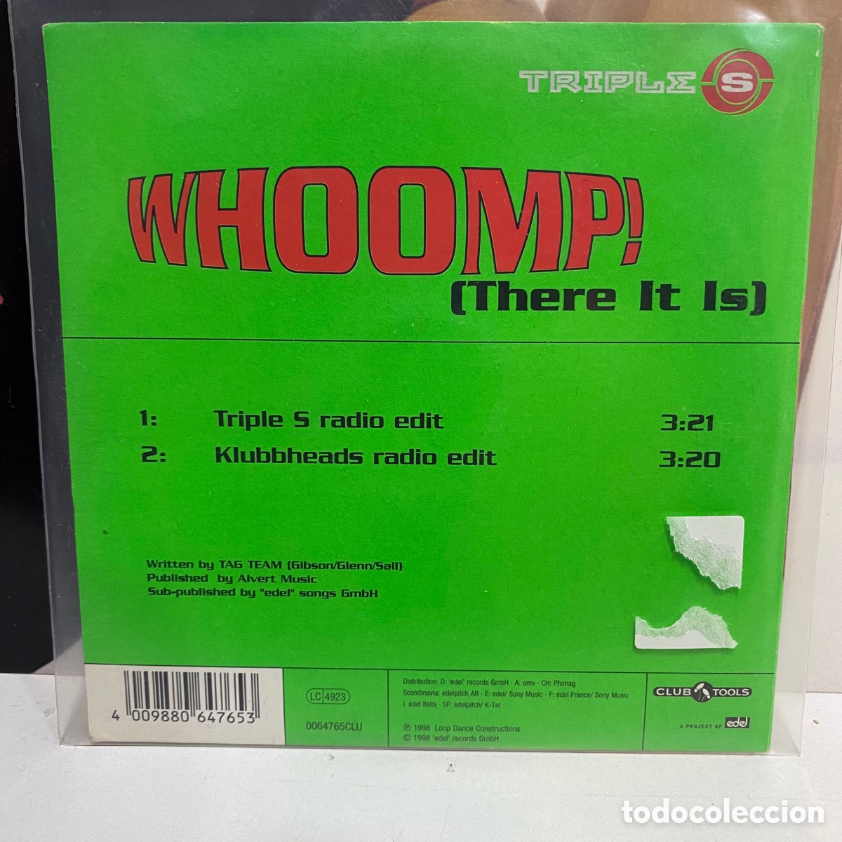 CDs de m&uacute;sica: Triple S - Whoomp! (There It Is) (CD, Single) - Foto 2