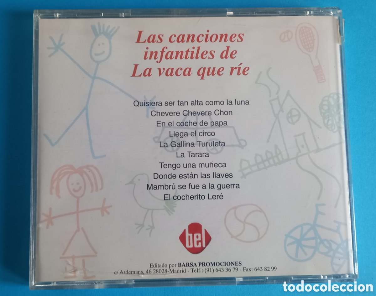 CDs de m&uacute;sica: La vaca que r&iacute;e. CD Canciones infantiles - Foto 2