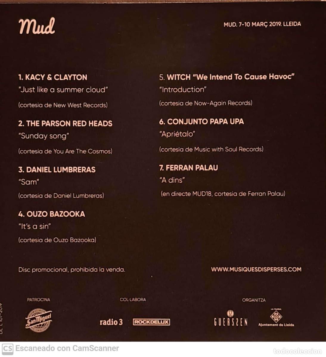 CDs de m&uacute;sica: Various &lrm;&ndash; Mud (M&uacute;siques Disperses 2019) - Foto 2