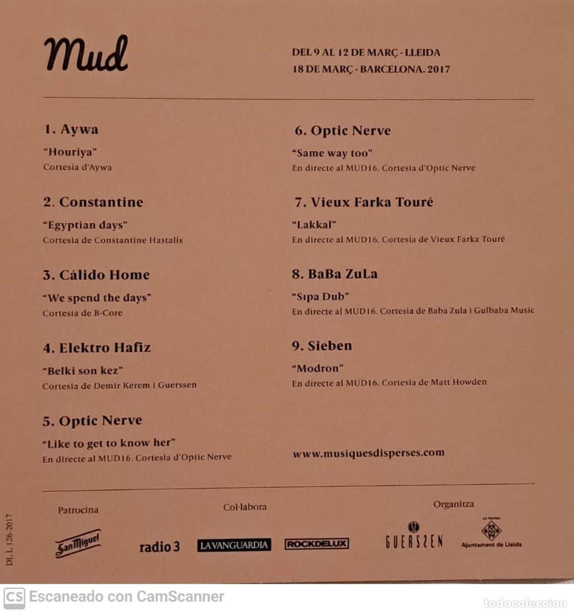 CDs de m&uacute;sica: Various &lrm;&ndash; Mud (M&uacute;siques Disperses 2017) - Foto 2