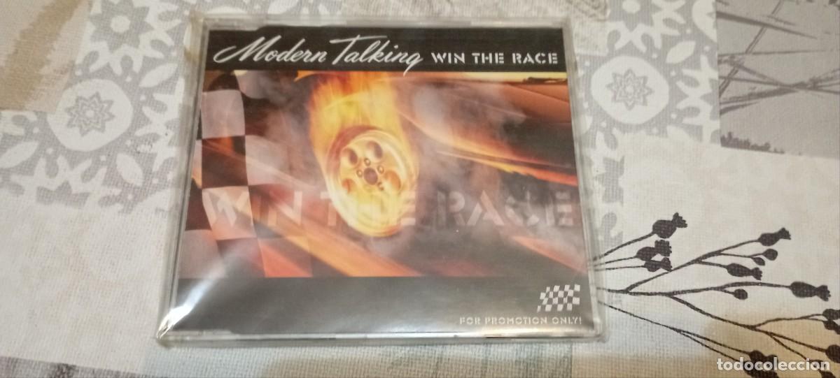 CDs de m&uacute;sica: Maxicd Modern Talking Promo Alem&aacute;n Win The Race - Foto 1