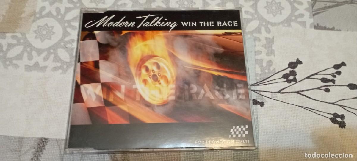 CDs de m&uacute;sica: Maxicd Modern Talking Promo Alem&aacute;n Win The Race - Foto 3