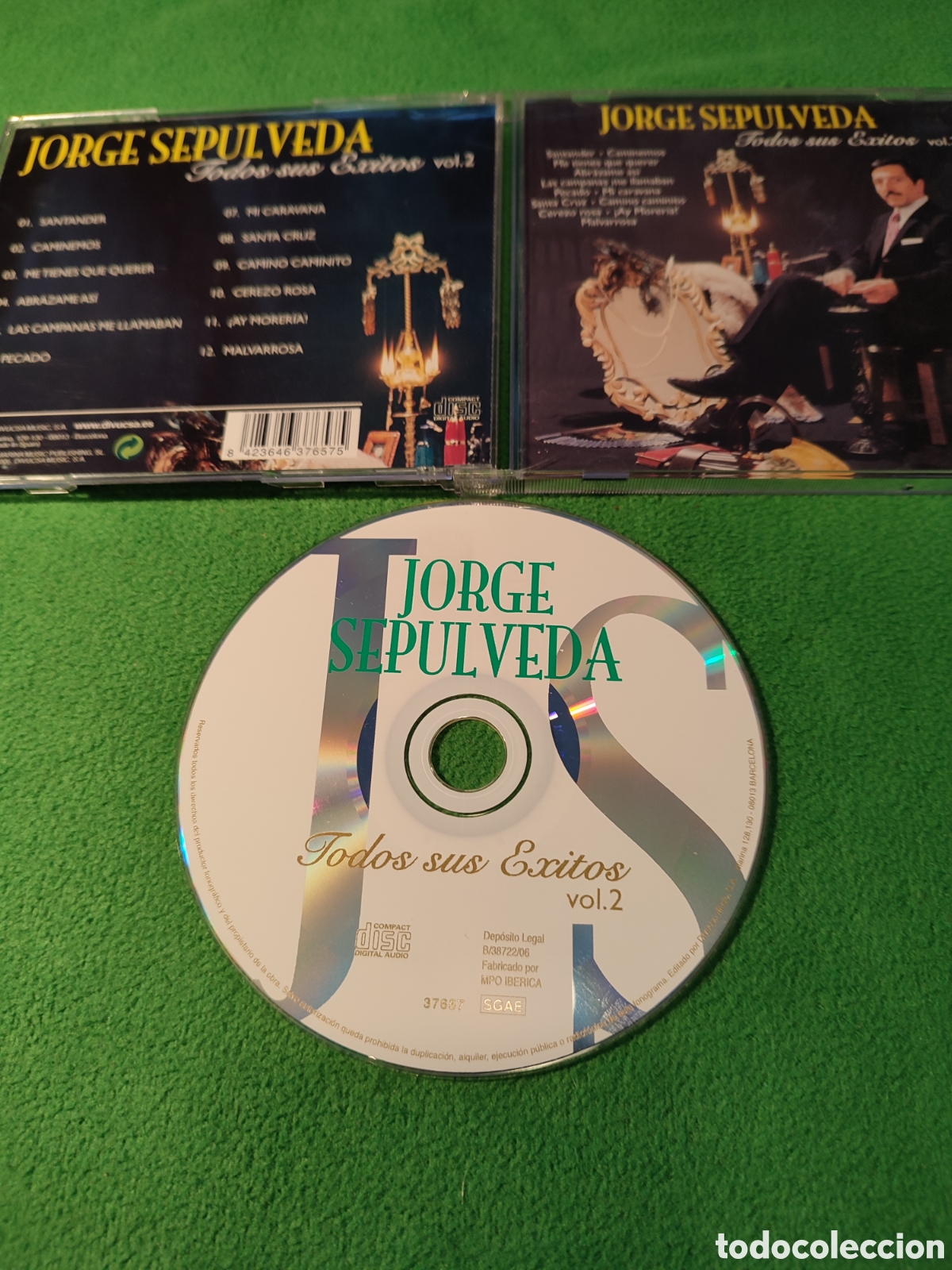 CDs de m&uacute;sica: Jorge Sep&uacute;lveda - Todos sus &eacute;xitos vol2 - Foto 2
