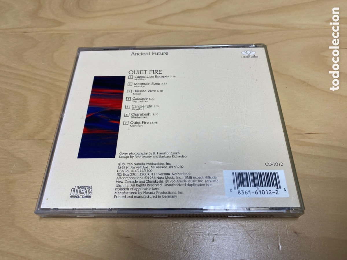 CDs de m&uacute;sica: Ancient Future - Quiet Fire - Foto 2