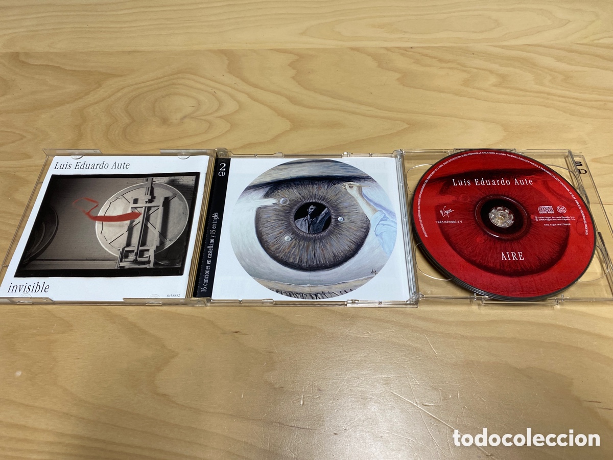 CDs de m&uacute;sica: Luis Eduardo Aute - Aire / Invisible (doble album) - Foto 3
