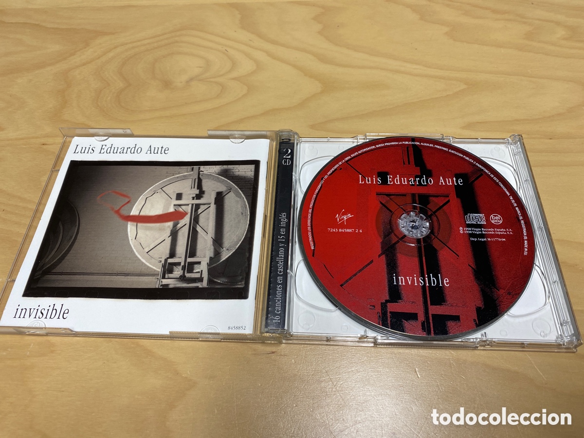 CDs de m&uacute;sica: Luis Eduardo Aute - Aire / Invisible (doble album) - Foto 4