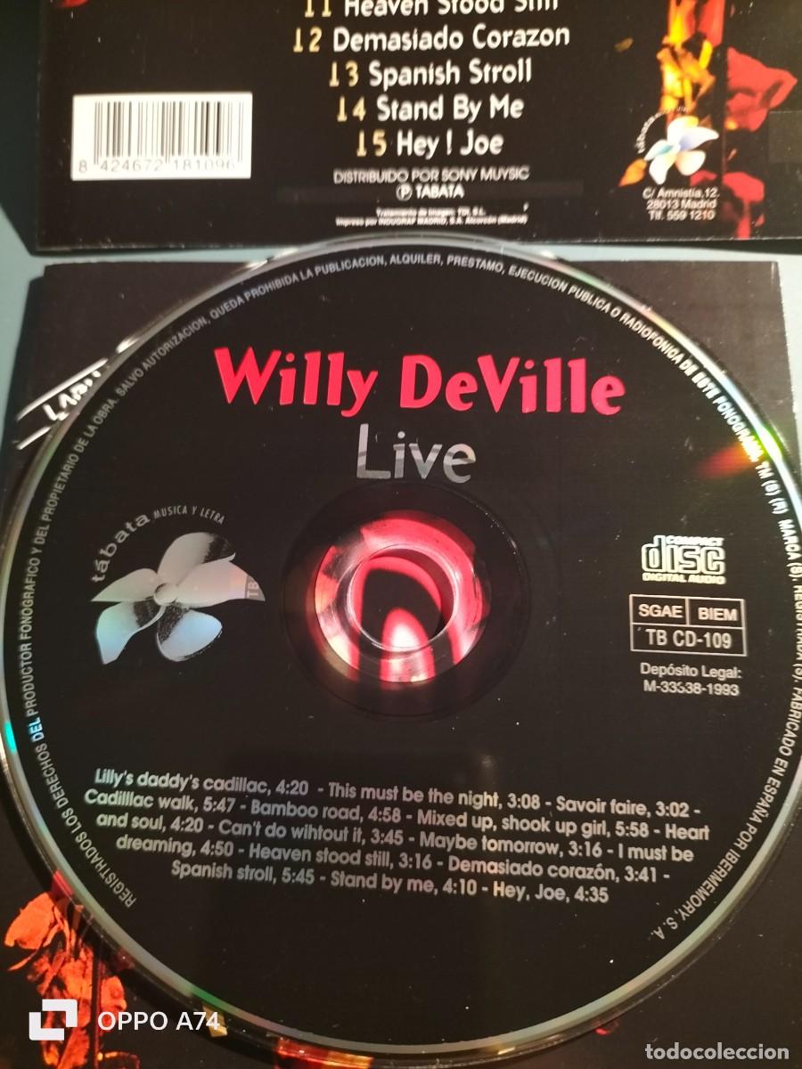 CDs de m&uacute;sica: RAR CD. WILLY DEVILLE. LIVE. MADE IN SPAIN - Foto 2