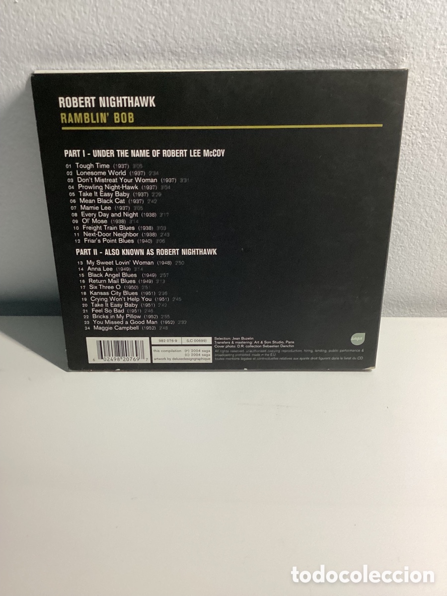 CDs de m&uacute;sica: Robert Nighthawk - Ramblin&rsquo; Bob - Cd Digipack Compilation 2004 - Saga - Foto 2