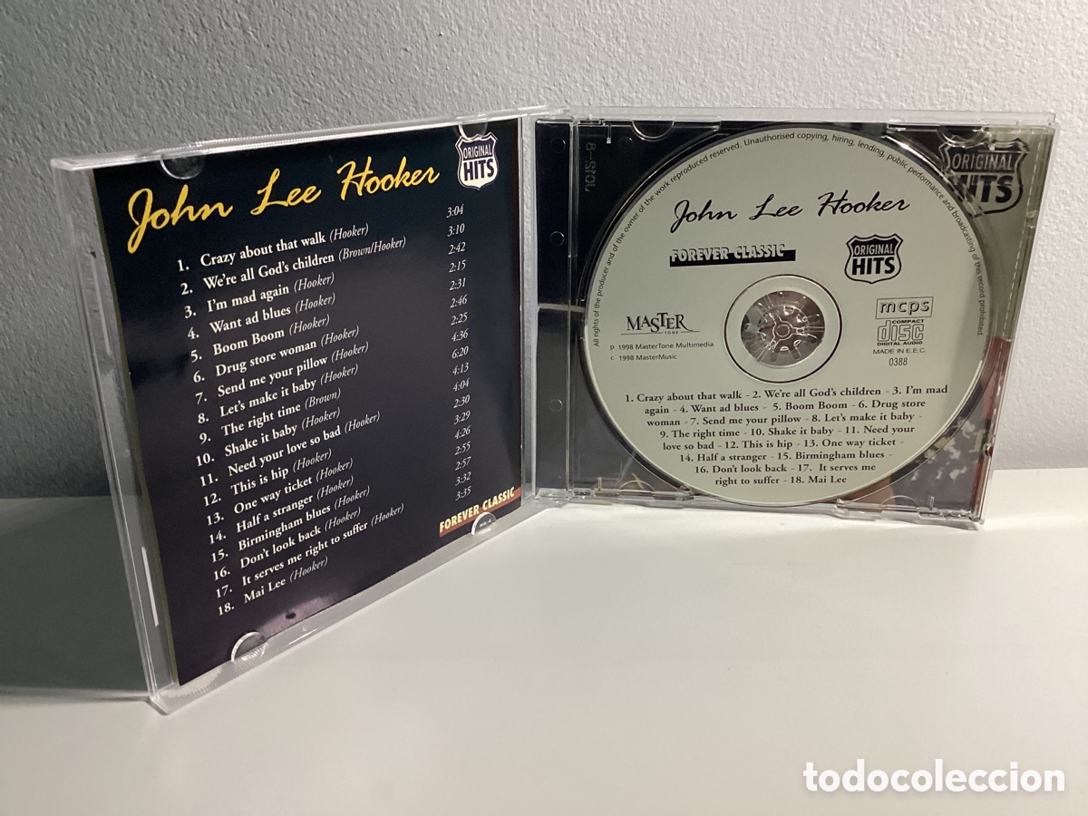 CDs de m&uacute;sica: John Lee Hooker - Forever Classic - Cd 1998 - Foto 3