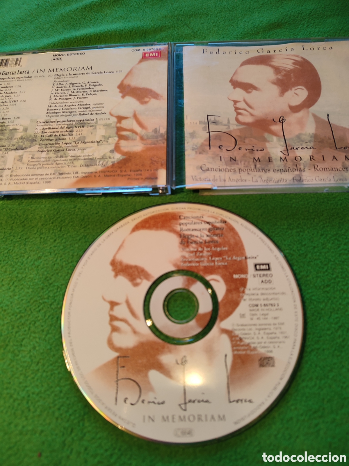 CDs de m&uacute;sica: Federico Garc&iacute;a Lorca - In memoria - Foto 2