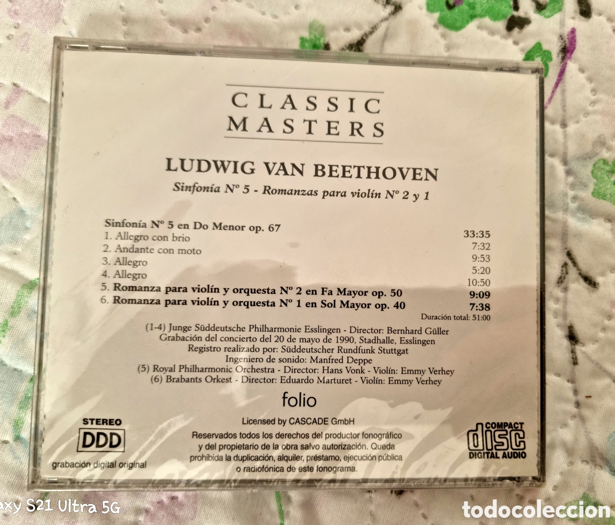 CDs de m&uacute;sica: BEETHOVEN Classic masters CD SIN DESPRECINTAR. DEIA CD - Foto 2