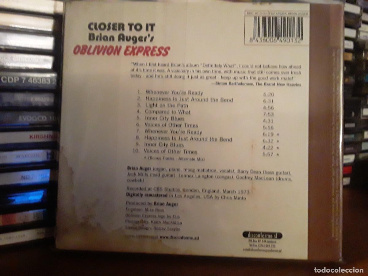 CDs de m&uacute;sica: Brian Augers Oblivion Express &lrm;&ndash; Closer To It - cd - Foto 2