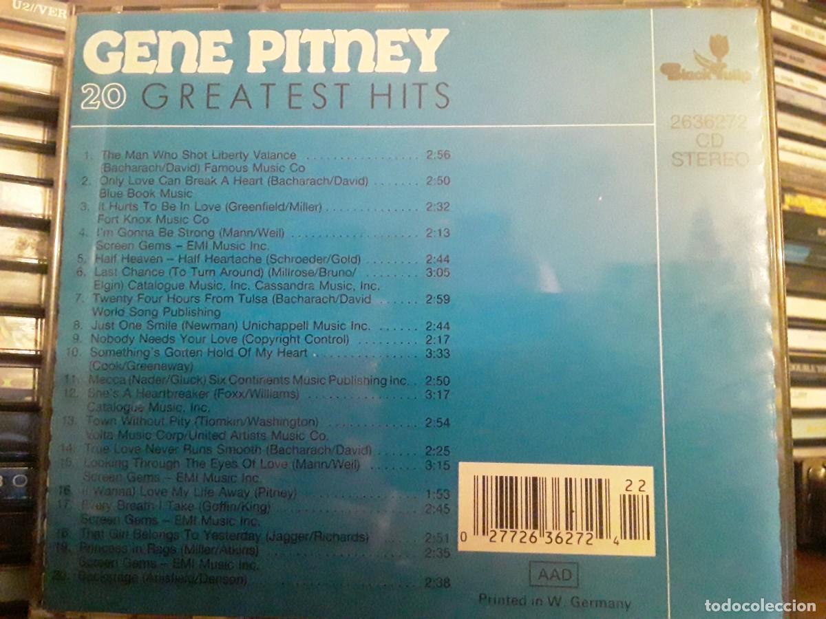 CDs de m&uacute;sica: Gene Pitney &lrm;&ndash; 20 Greatest Hits - cd - Foto 2