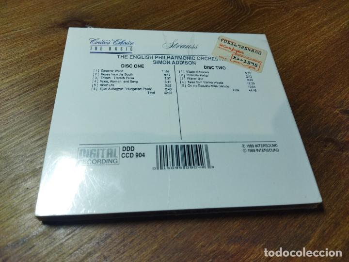 CDs de m&uacute;sica: STRAUSS - CRITIC&acute;S CHOICE THE BASIC - SIMON ADDISON - INTERSOUND 2 CD CCD 904 - NUEVO PRECINTADO - Foto 3